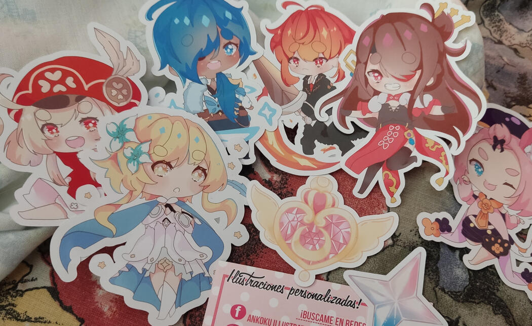 Pegatinas estandar ejemplo